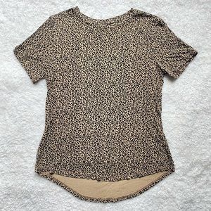 Old Navy Luxe leopard print top